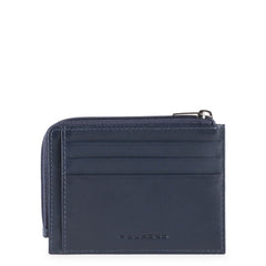 Bustina Porta Monetei E Carte Di Credito Piquadro Blu Ottanio PP4822S111R/BLU