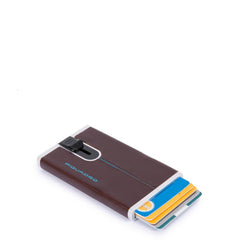 Porta Carte Di Credito Con Sliding System Mogano Piquadro PP4825B2R/MO
