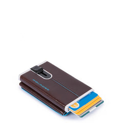 Compact Wallet Per Banconote E Carte Di Credito Mogano Piquadro PP4891B2R/MO