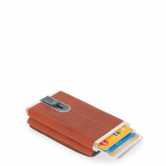 Porta Carte Di Credito Metallico Orgz.to In Pelle Arancio Piquadro PP4891B3R/AR