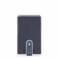Porta Carte Di Credito Metallico Orgz.to In Pelle Blu Oceano Piquadro PP4891B3R/BLU4