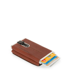 Piquadro Compact Wallet Per Banconote E Carte Di Credito Cuoio Tabacco PP4891B3R/CU PIQUADRO PORTAFOGLIO PORTACARTE