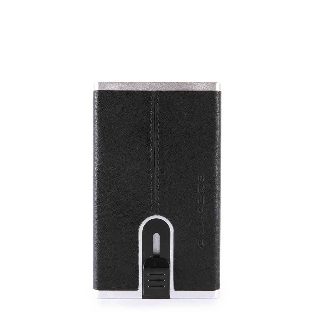 Piquadro Compact wallet per banconote e carte di credito Black Square PP4891B3R/N PIQUADRO PORTAFOGLIO PORTA DOCUMENTI