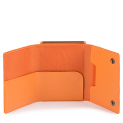 Compact Wallet Per Banconote E Carte Di Credito Arancio Fluo Piquadro PP4891EMR/AR