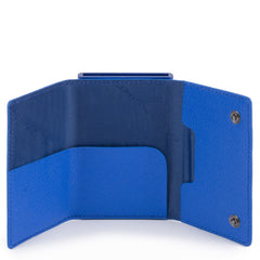 Compact Wallet Per Banconote E Carte Di Credito Blu Elettrico Piquadro PP4891EMR/BLU