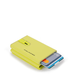 Compact Wallet Per Banconote E Carte Di Credito Giallo Fluo Piquadro PP4891EMR/G