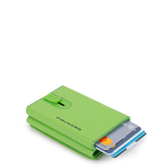 Compact Wallet Per Banconote E Carte Di Credito Verde Fluo Piquadro PP4891EMR/VE
