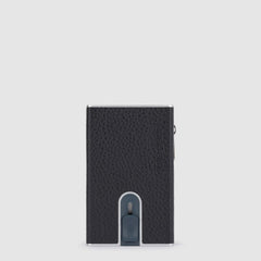 Piquadro PP5585MOSR/N Compact Wallet Porta Monete Con Sliding System Nero
