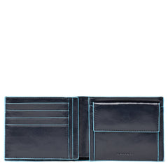 Piquadro Portafoglio Uomo Con Porta Monete Blu Notte PU1240B2/BLU2