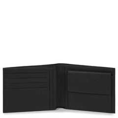 Piquadro Portafoglio Uomo Con Portamonete E Portadocumenti Nero PU1240MO