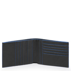 Piquadro Portafoglio Uomo Con Dodici Scomparti Porta Carte Nero PU1241B2SR