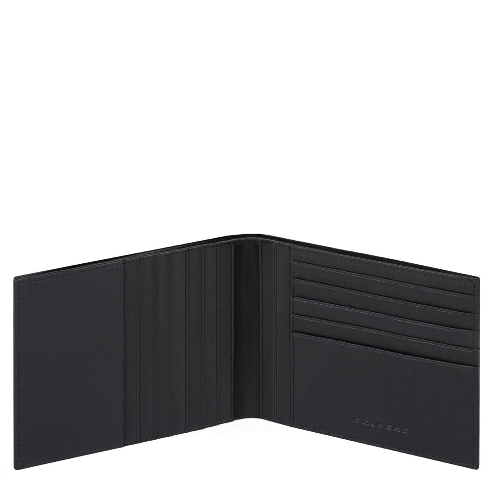 Piquadro Portafoglio Uomo Con Dodici Scomparti Porta Carte Nero PU1241S107/N
