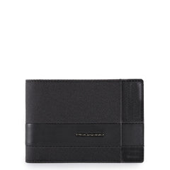 Piquadro Portafoglio Uomo Con Dodici Scomparti Porta Carte Nero PU1241S107/N