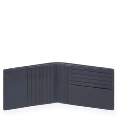 Piquadro Portafoglio Uomo Con Dodici Scomparti Porta Carte Blu PU1241UB00R