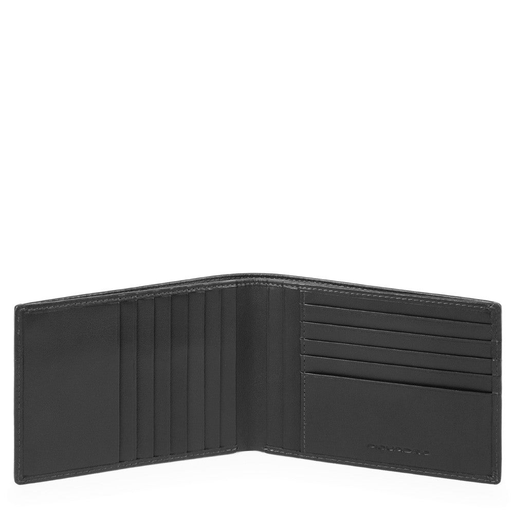 Piquadro Portafoglio Uomo Con Dodici Scomparti Porta Carte Nero PU1241UB00R