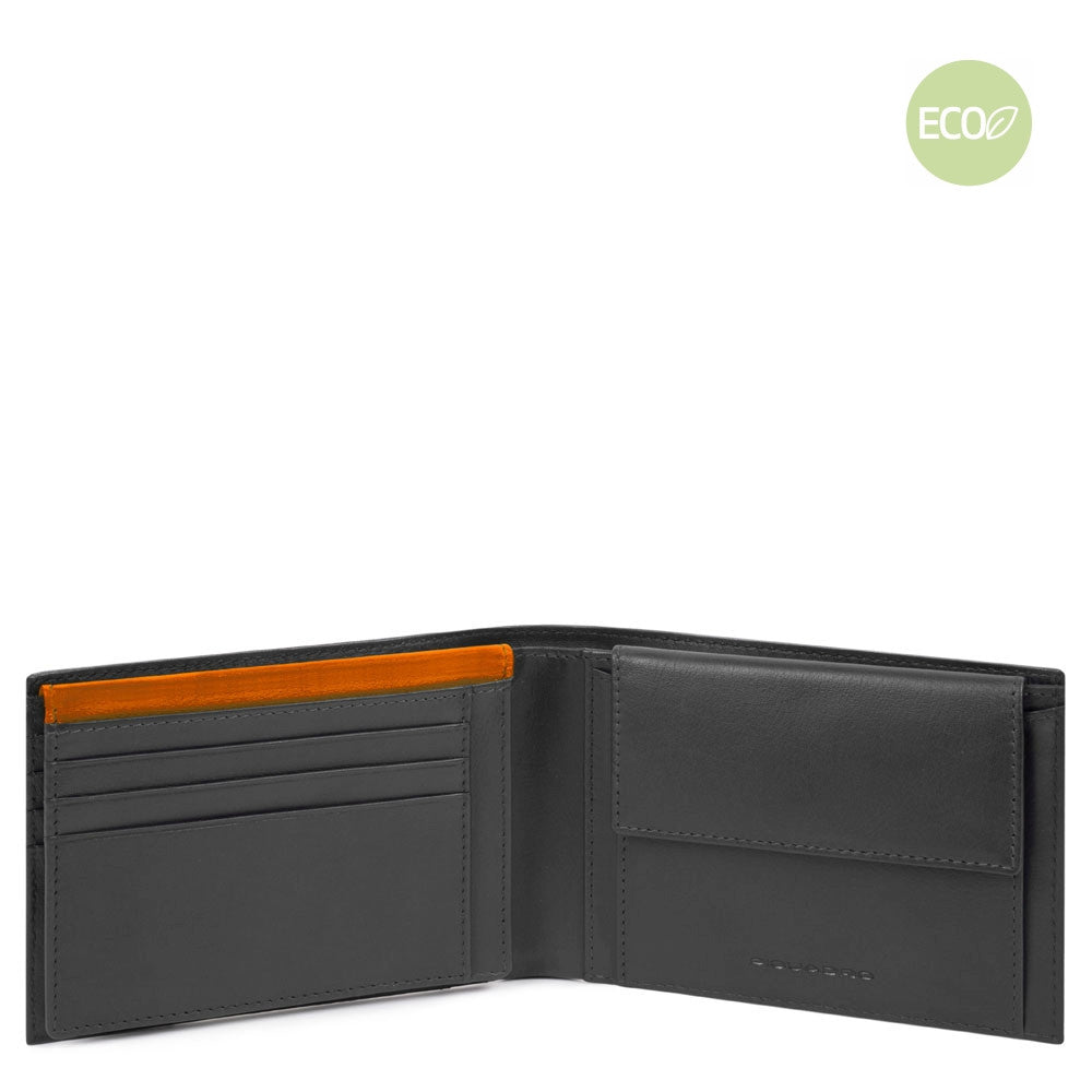 Portafoglio Uomo In Nylon Rigenerato Nero Piquadro PU1392BIO/N