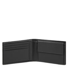 Piquadro Portafoglio Uomo Con Porta Documenti, Portamonete Chevron/nero PU1392P16