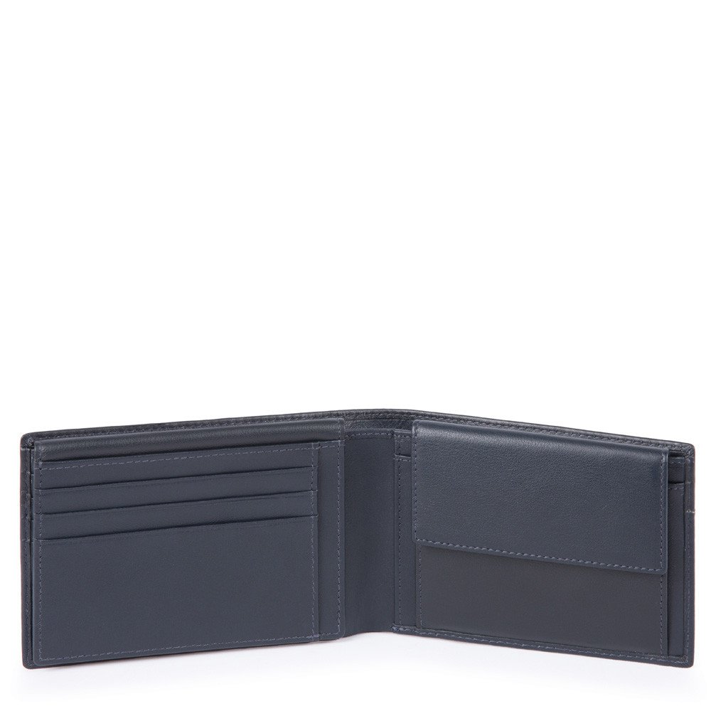 Piquadro Portafoglio Uomo Con Porta Documenti, Portamonete, Blu PU1392UB00R