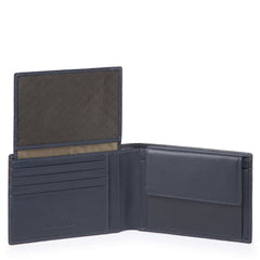 Piquadro Portafoglio Uomo Con Porta Documenti, Portamonete, Blu PU1392UB00R