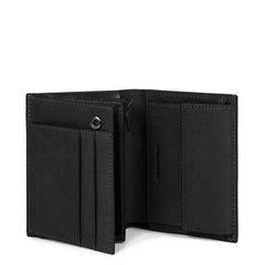 Piquadro Portafoglio Uomo Verticale Con Portamonete, Porta Nero PU1740B3R/N