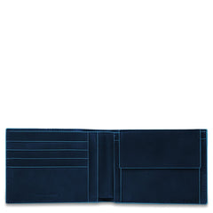 Piquadro Portafoglio Uomo Con Portamonete Blu Notte PU257B2R