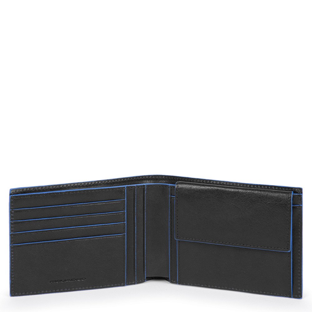 Piquadro Portafoglio Uomo Con Portamonete Nero PU257B2SR