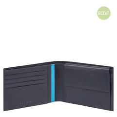 Portafoglio Uomo In Nylon Rigenerato Blu Oltremare Piquadro PU257BIO/BLU