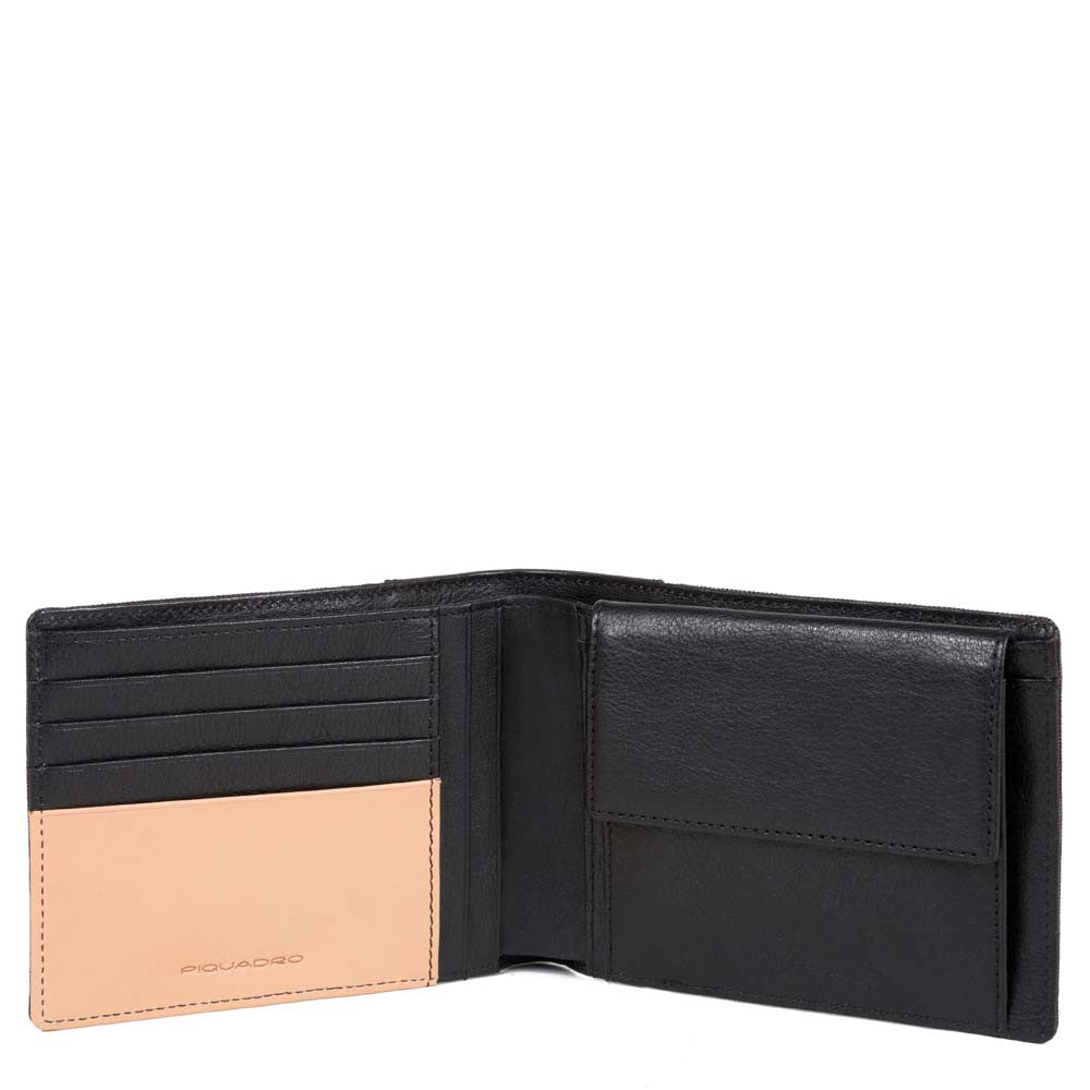 Piquadro Portafoglio Uomo Con Portamonete Grigio PU257BL