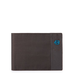 Piquadro Portafoglio Uomo Con Portamonete Chevron/testa Di Moro PU257P16