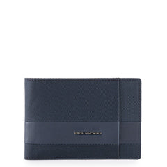 Piquadro Portafoglio Uomo Con Portamonete Blu Notte PU257S107/BLU