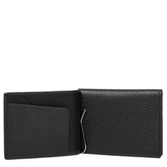 Piquadro Portafoglio Uomo Verticale Con Fermasoldi Nero PU3890MO