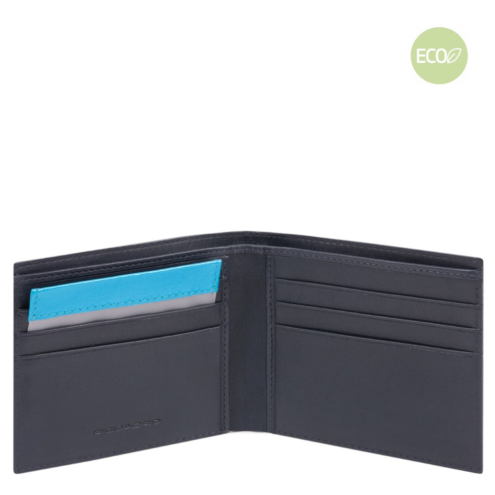 Portafoglio Uomo In Nylon Rigenerato Blu Oltremare Piquadro PU3891BIO/BLU
