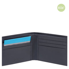 Portafoglio Uomo In Nylon Rigenerato Blu Oltremare Piquadro PU3891BIO/BLU