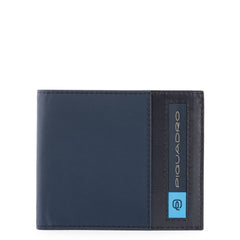 Portafoglio Uomo In Nylon Rigenerato Blu Oltremare Piquadro PU3891BIO/BLU