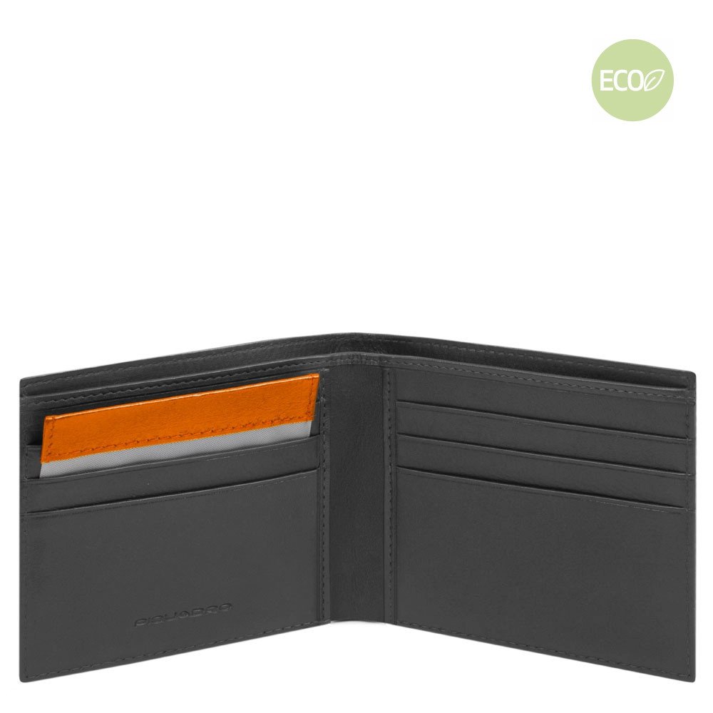 Portafoglio Uomo In Nylon Rigenerato Nero Piquadro PU3891BIO/N