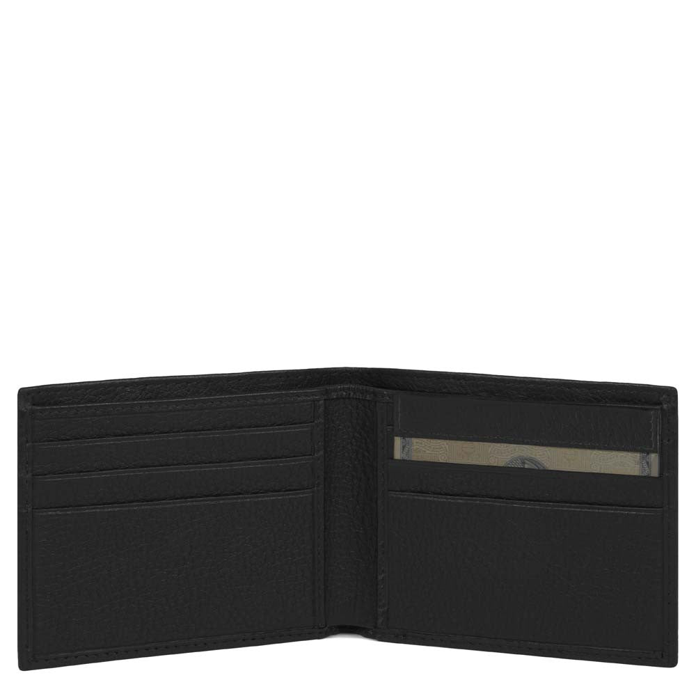 Piquadro Portafoglio Uomo Con Portadocumenti Rimovibile Nero PU3891MO