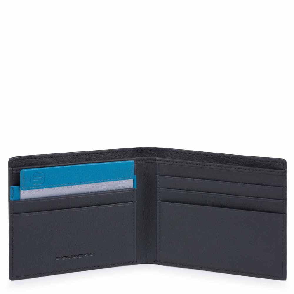 Piquadro Portafoglio Uomo Con Porta Documenti Rimovibile Blu Notte PU3891W103R/BLU