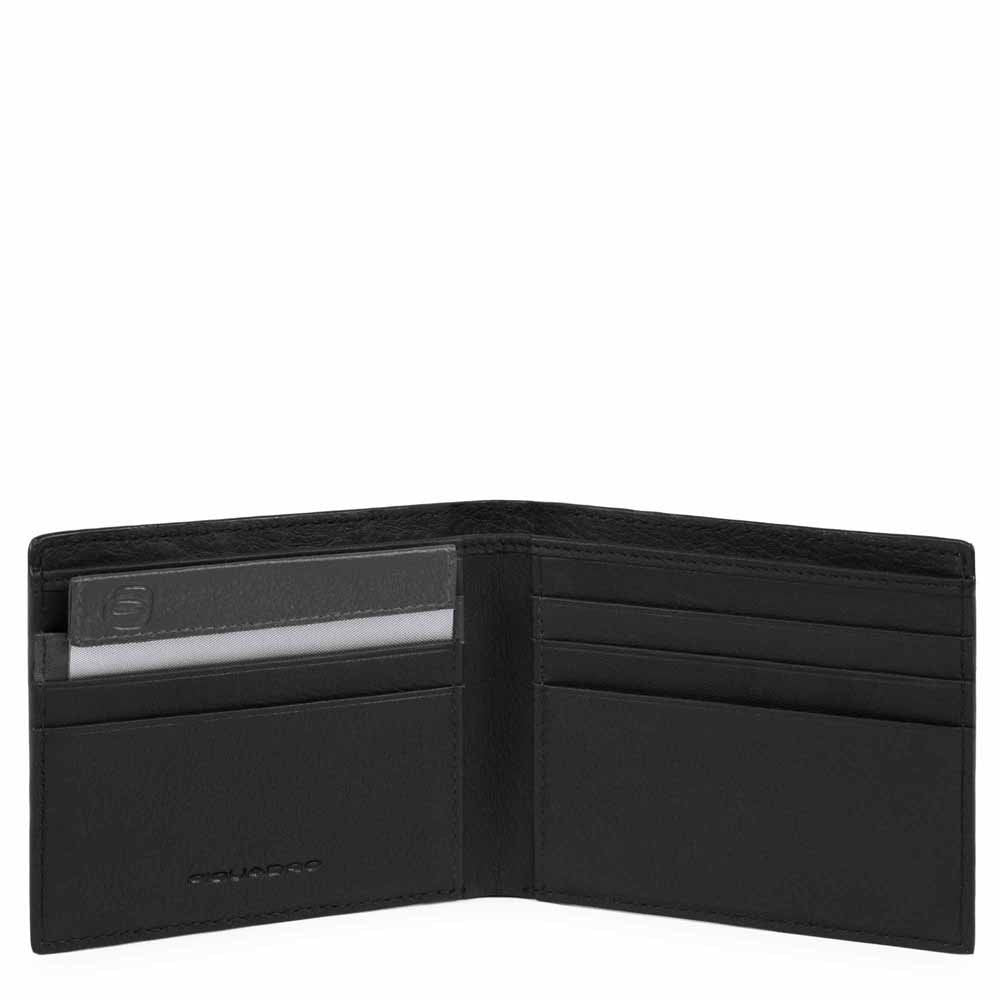 Piquadro Portafoglio Uomo Con Porta Documenti Rimovibile Nero PU3891W103R/N