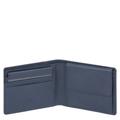 Piquadro Portafoglio Uomo Con Portamonete, Porta Carte Blu Oltremare PU4188S104R/BLU