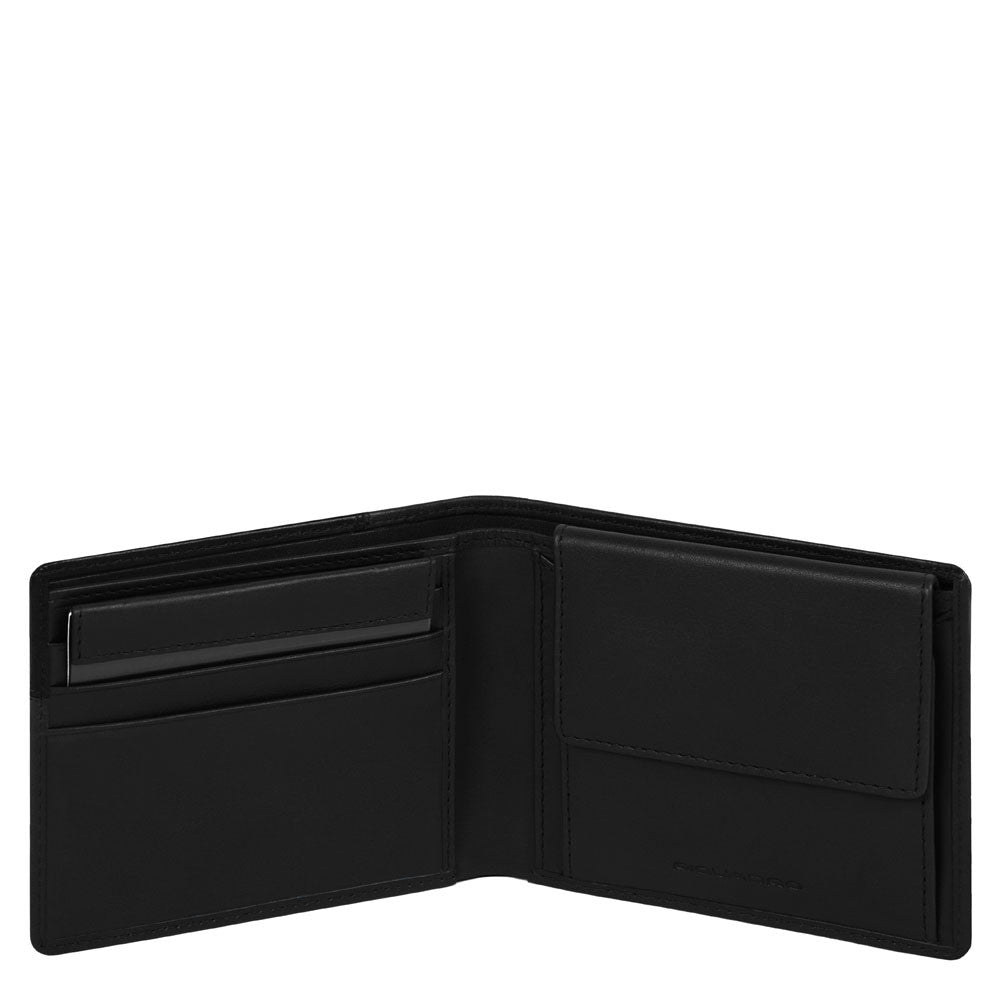 Piquadro Portafoglio Uomo Con Portamonete, Porta Carte Di Nero PU4188S104R/N