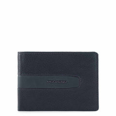 Men’S Wallet In Recycled Fabric Blu Notte Piquadro PU4188W101R/BLU