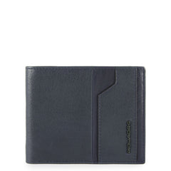 Piquadro Portafoglio Uomo Con Volantino Porta Documenti Blu Notte PU4518S105R/BLU