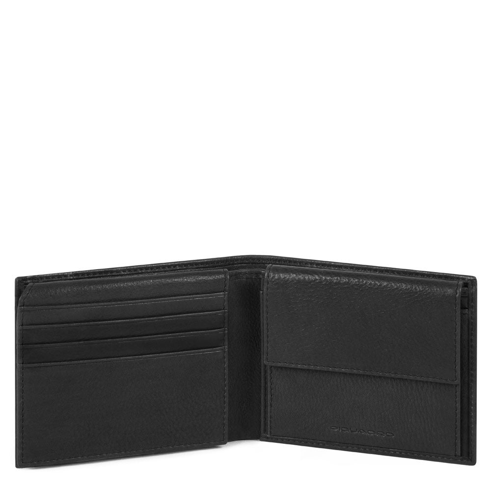Portafoglio Uomo Con Volantino Porta Documenti Nero Piquadro PU4518S105R/N