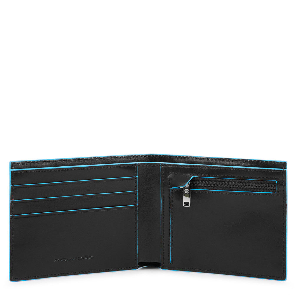 Portafoglio Uomo Sottile Con Portamonete Piquadro Nero PU4823B2R/N