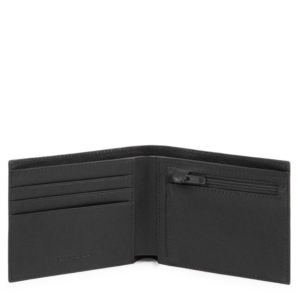 Portafoglio Uomo Sottile Con Portamonete Piquadro Nero PU4823B3R/N