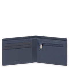 Portafoglio Uomo Sottile Con Porta Monete Piquadro Blu Ottanio PU4823S111R/BLU