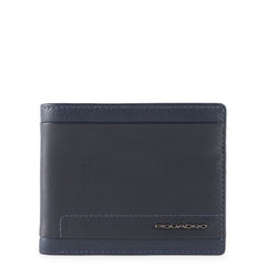 Portafoglio Uomo Sottile Con Porta Monete Piquadro Blu Ottanio PU4823S111R/BLU