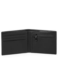 Piquadro Portafoglio Uomo Sottile Con Portamonete Nero PU4823UB00R
