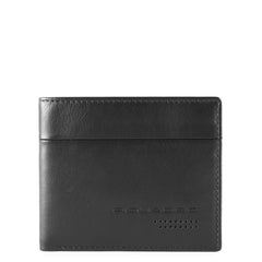 Piquadro Portafoglio Uomo Sottile Con Portamonete Nero PU4823UB00R