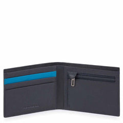 Piquadro Portafoglio Uomo Con Tasca Porta Monete Chiusa Blu Notte PU4823W103R/BLU